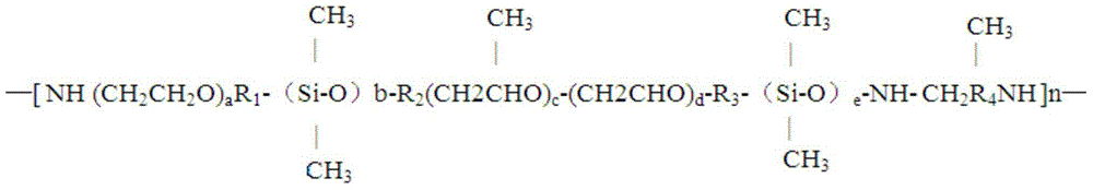 Novel linear amino and polyester modified organosilicon compound for textiles