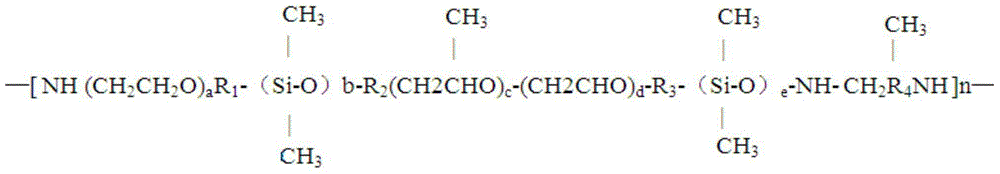 Novel linear amino and polyester modified organosilicon compound for textiles