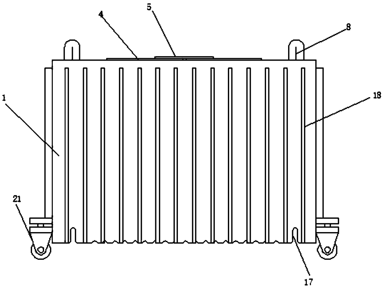 Corrugated case for transporting fruits
