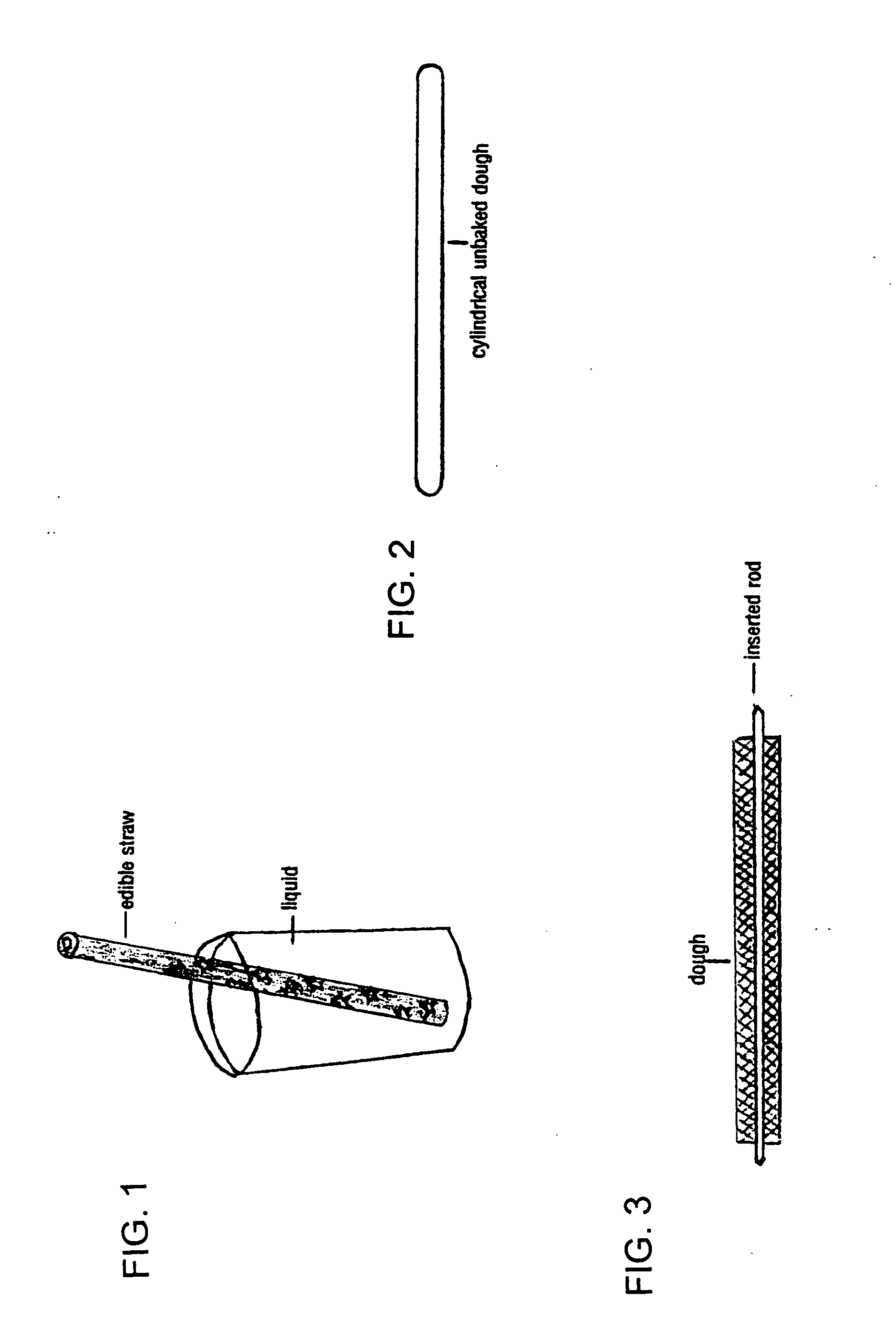 Edible straw and method for making the straw
