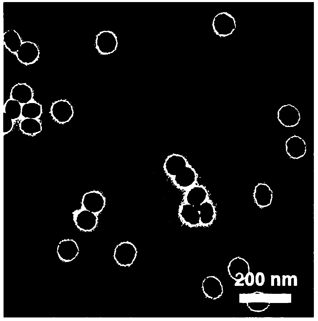 Preparation method of a core-shell structure drug carrier with near-infrared light excitation for real-time monitoring of drug release