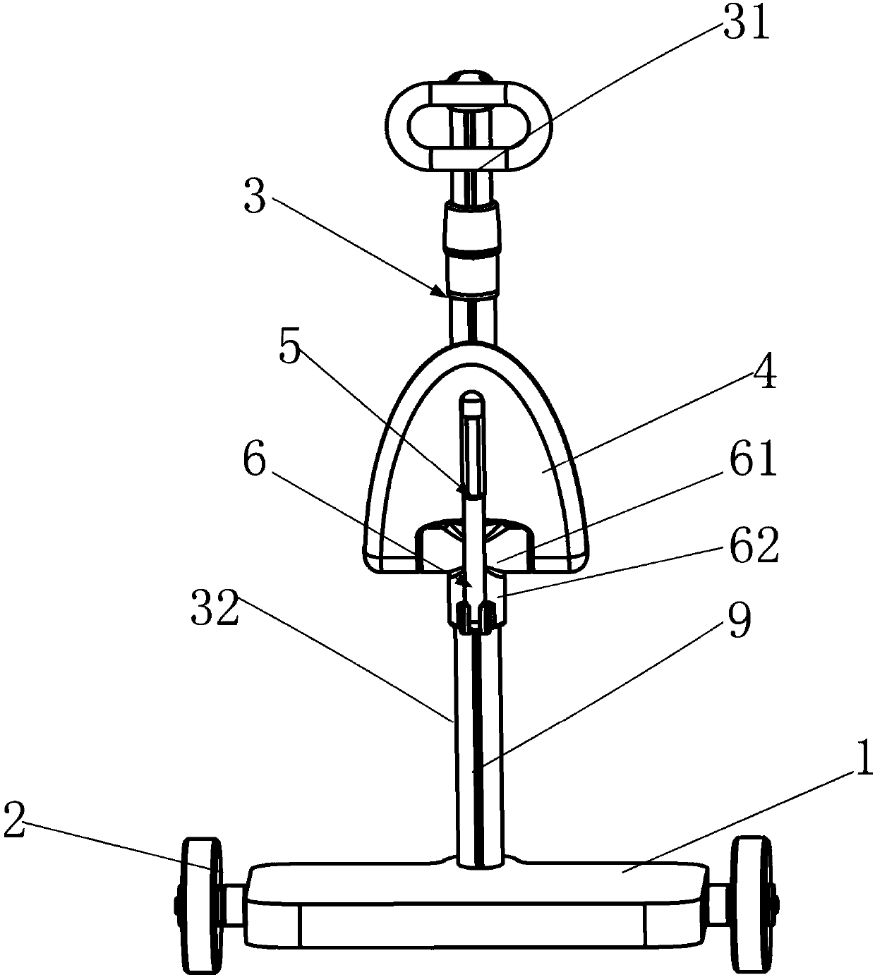 Electric self-balancing vehicle with adjustable seat height