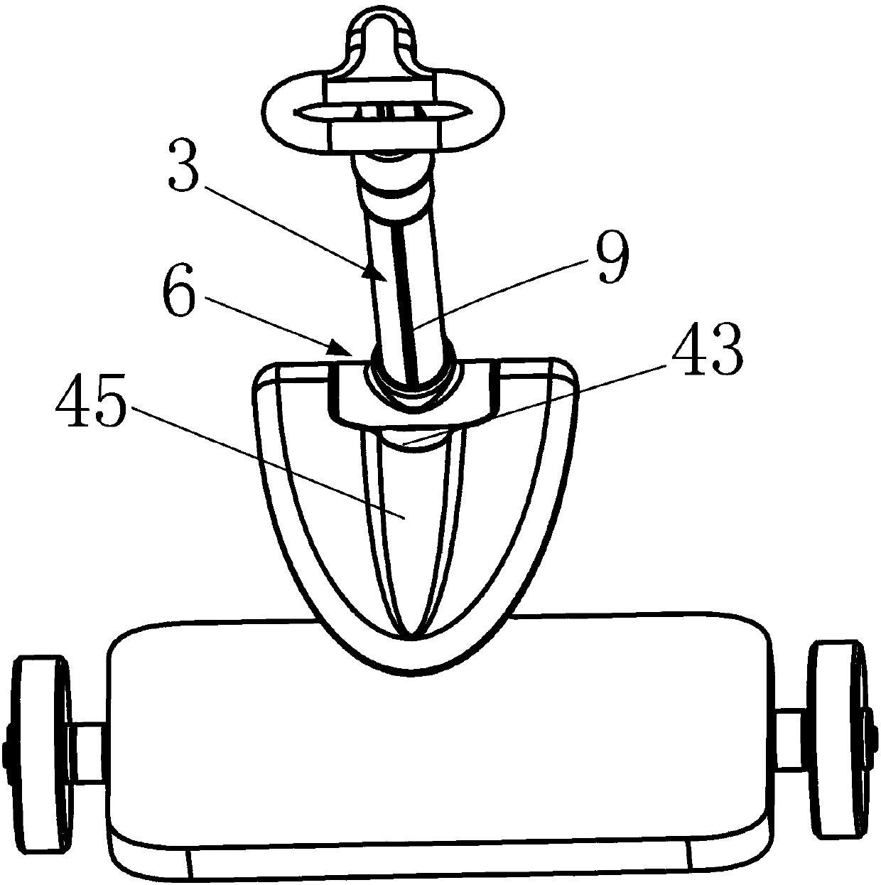 Electric self-balancing vehicle with adjustable seat height