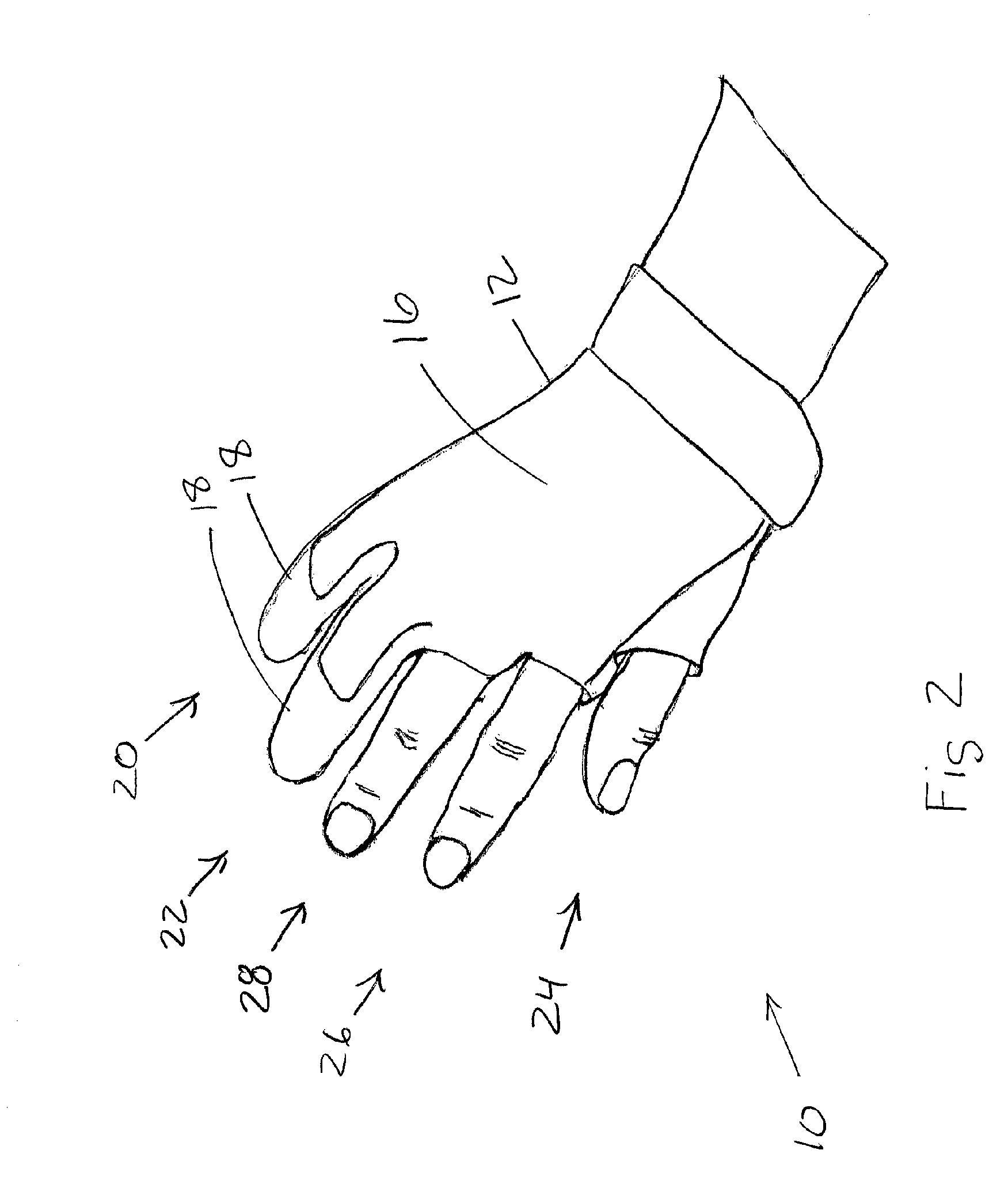Grasping glove and method of finger restraining therapy