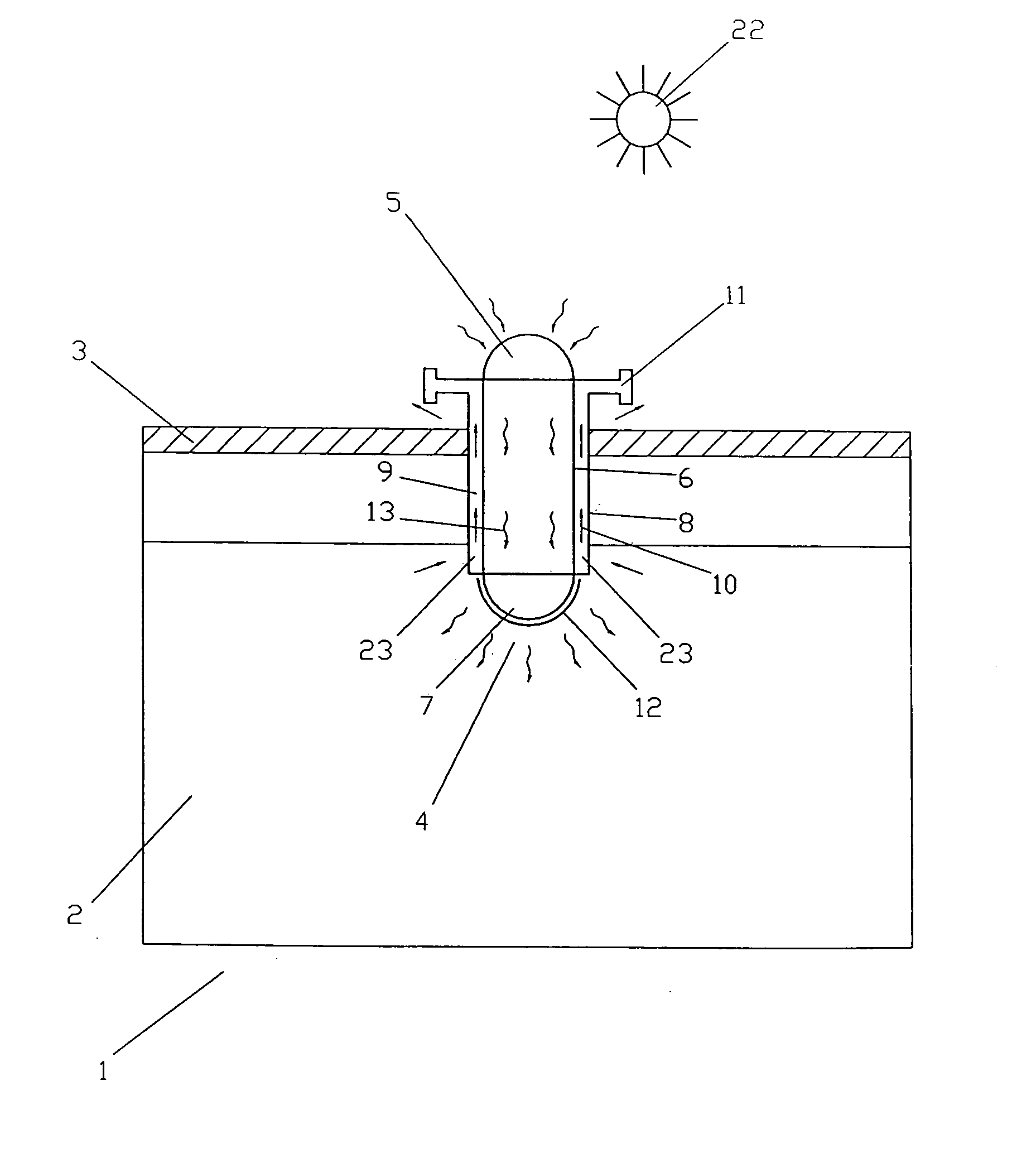 Light-pipe system for lighting, ventilation and photocatalytic air purification