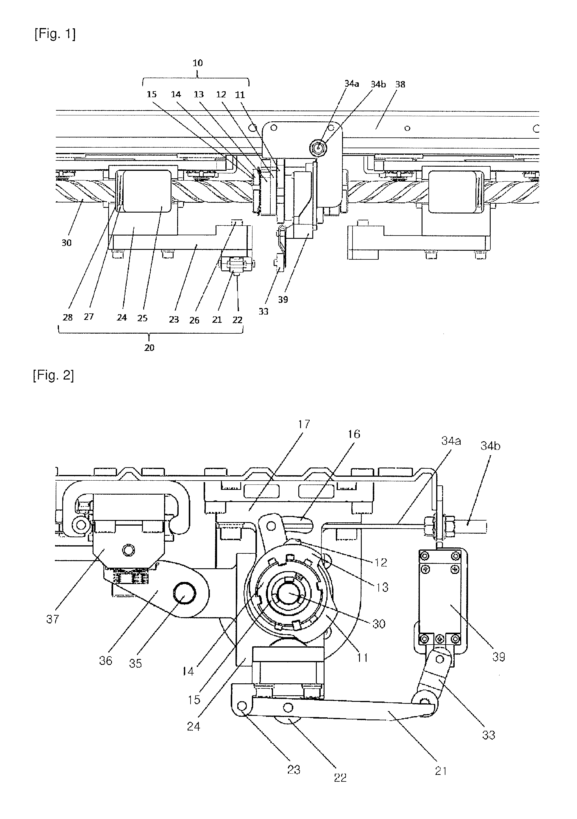 Electric door-locking system using a cam