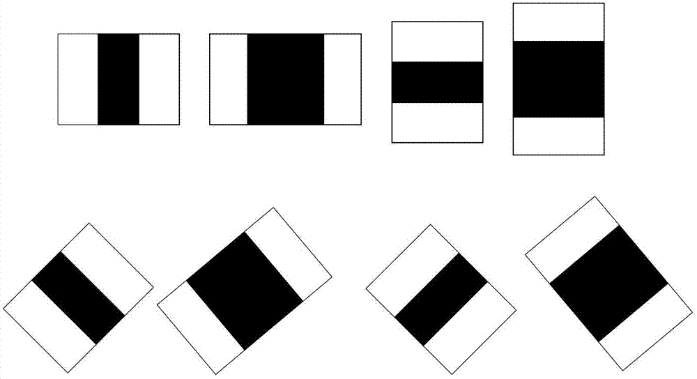 Target detection method, device and system based on local integral image processing