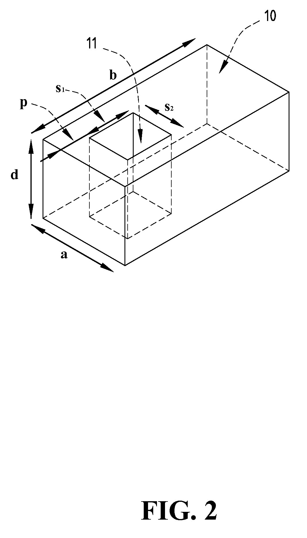 Dielectric resonator antenna with a caved well