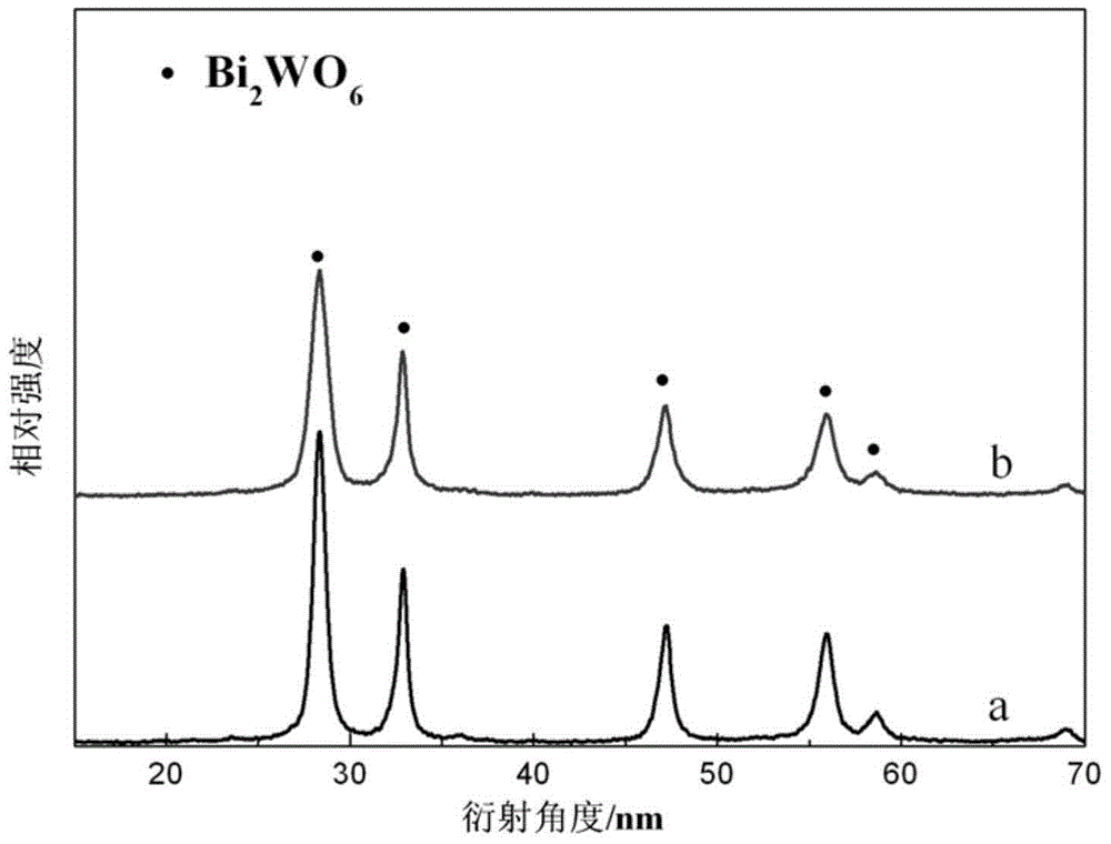 A kind of in-bi2wo6 photocatalyst with low electron-hole recombination rate and preparation method thereof