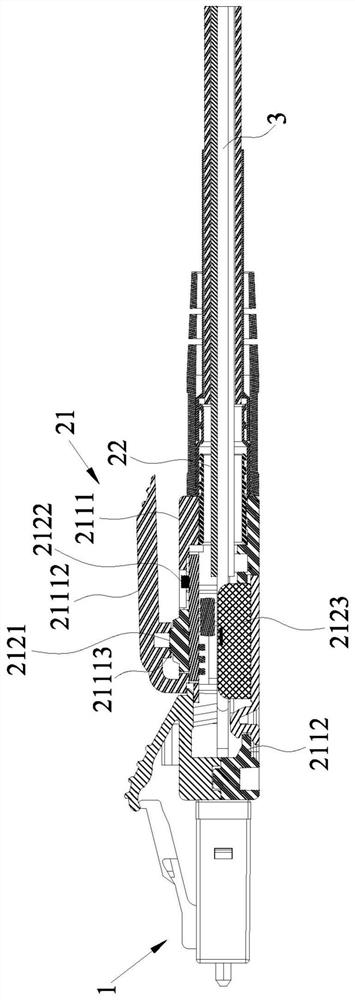 Light-emitting tracking device of optical fiber connector