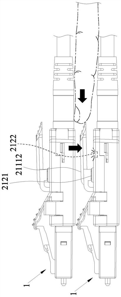 Light-emitting tracking device of optical fiber connector