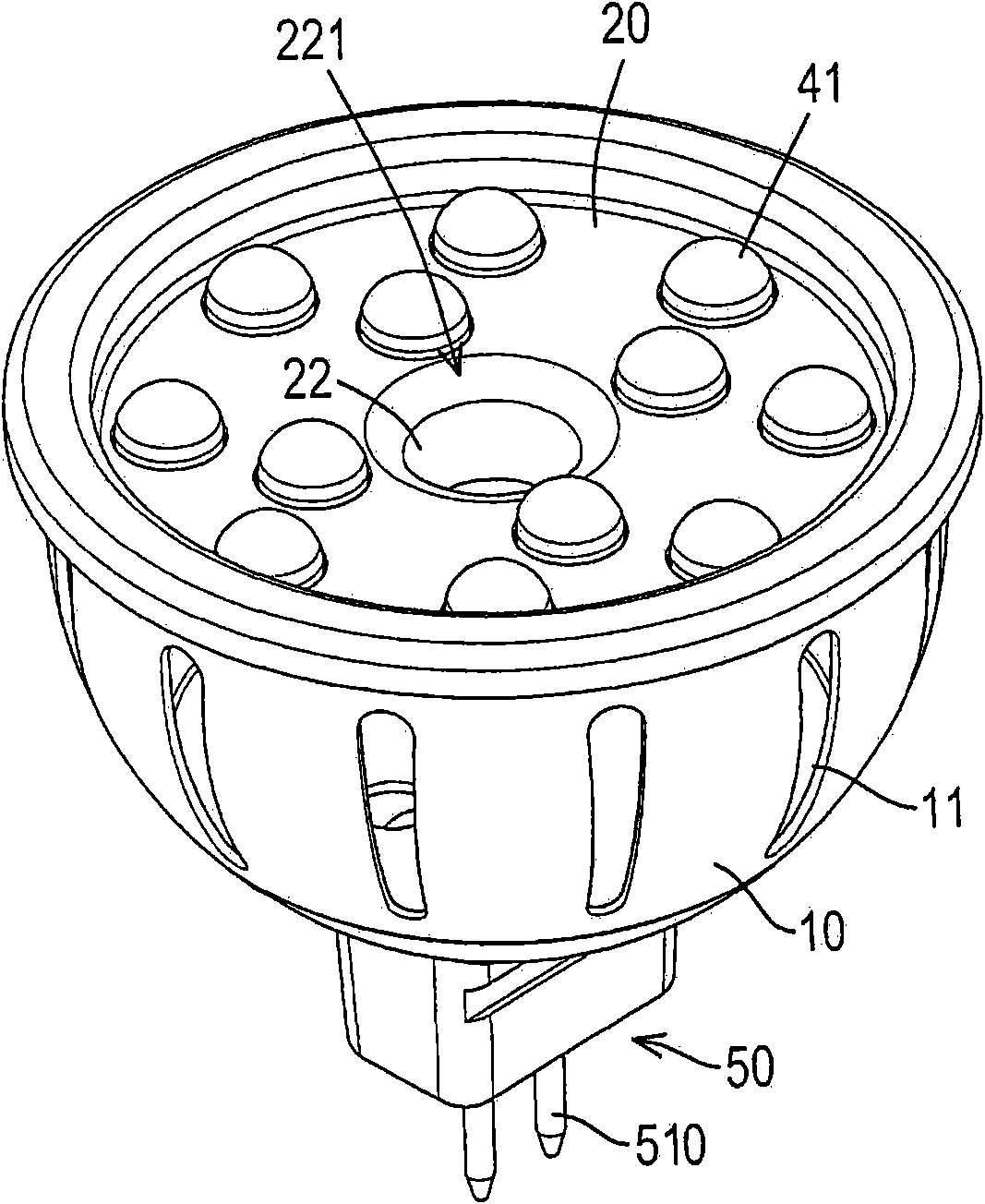 Light emitting diode lamp with functions of heat convection and heat conduction and heat radiation module thereof