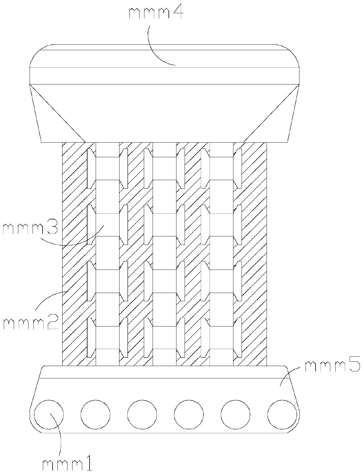 Laser welding feeding device for vertically welding concave characteristics on plate