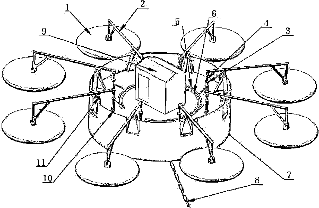 A floating type wave power generation system