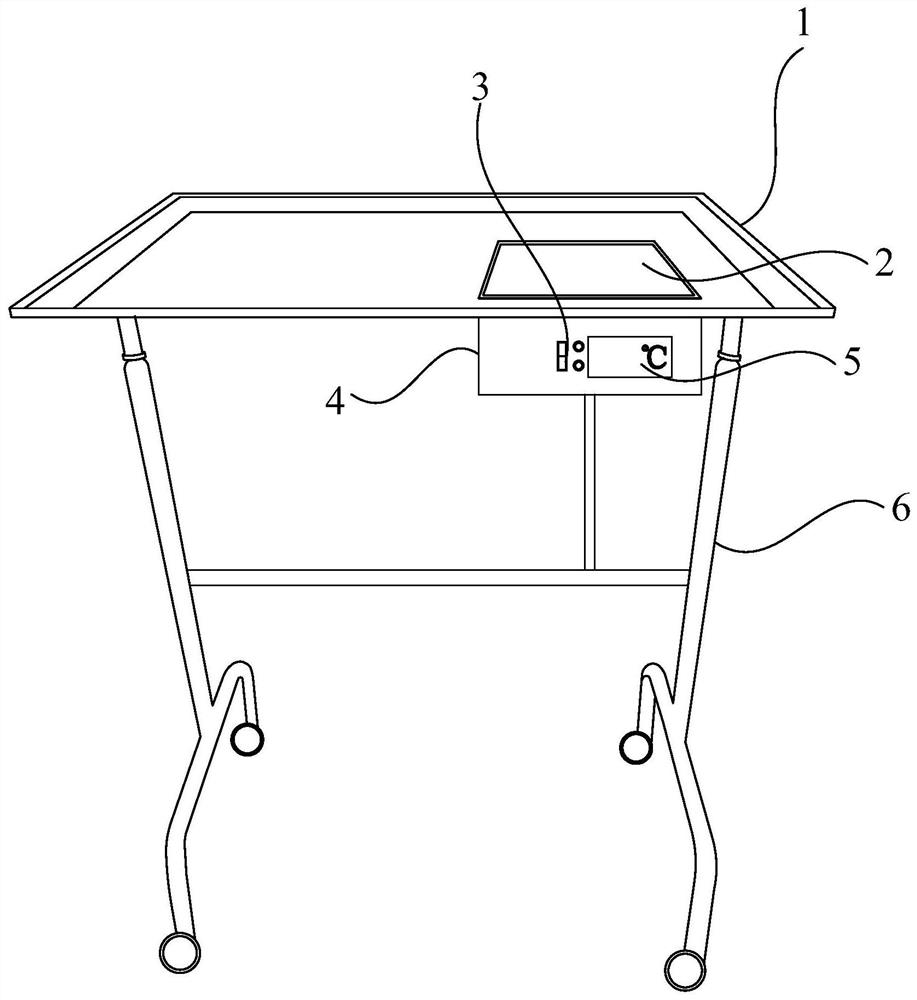 Multifunctional intelligent temperature control surgical instrument table