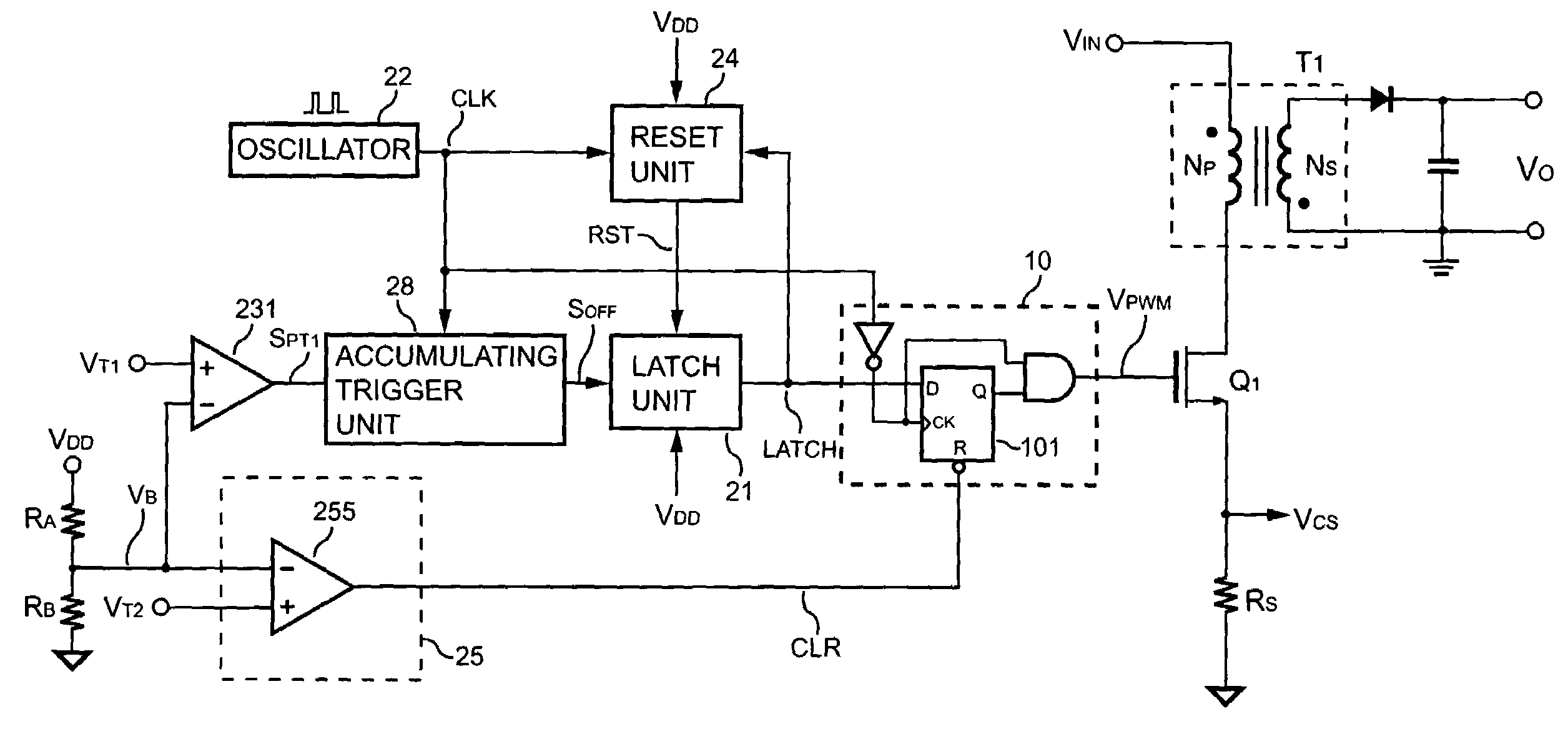 Over-voltage protection circuit for power converter