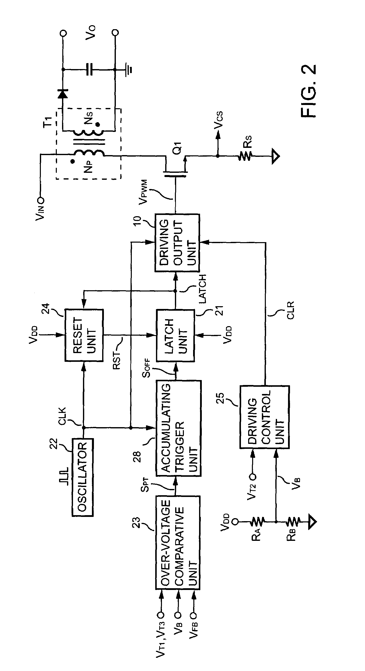 Over-voltage protection circuit for power converter