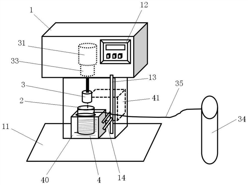 Low-temperature high-pressure rotary viscometer for well cementation cement slurry