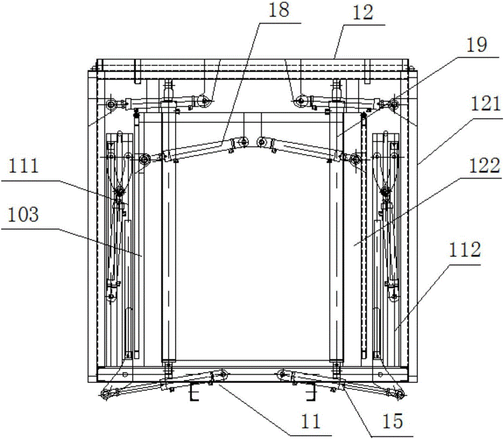 Double-layer stage vehicle with display screens