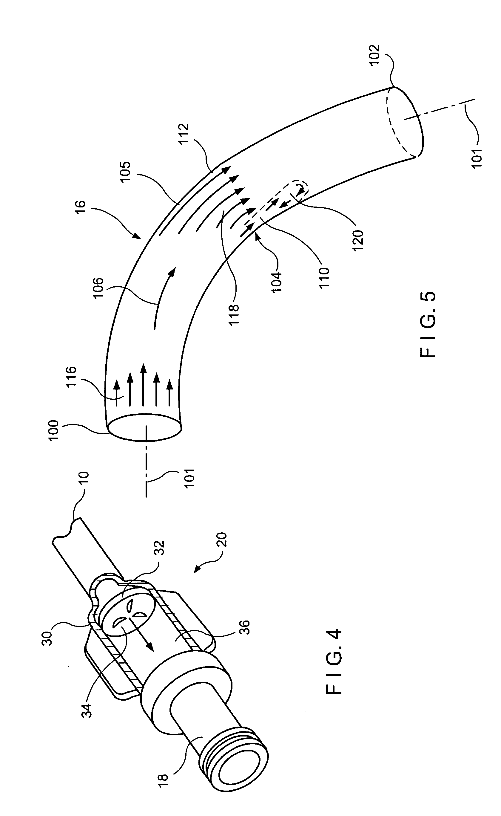 Pressure actuated safety valve with spiral flow membrane