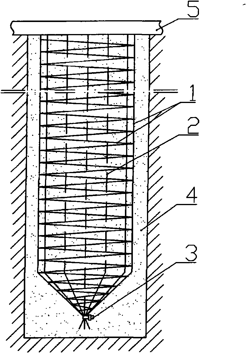 Post-tensioned prestressing cast pile and construction method thereof