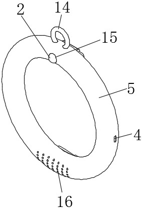 Acousto-optic alarm prompting device for baby falling