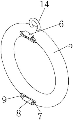 Acousto-optic alarm prompting device for baby falling