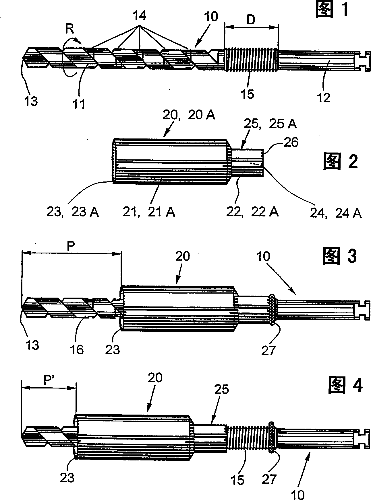 Security device comprising a stop member for drilling instrument used in particular in dental surgery and device pre-calibration and storing depth