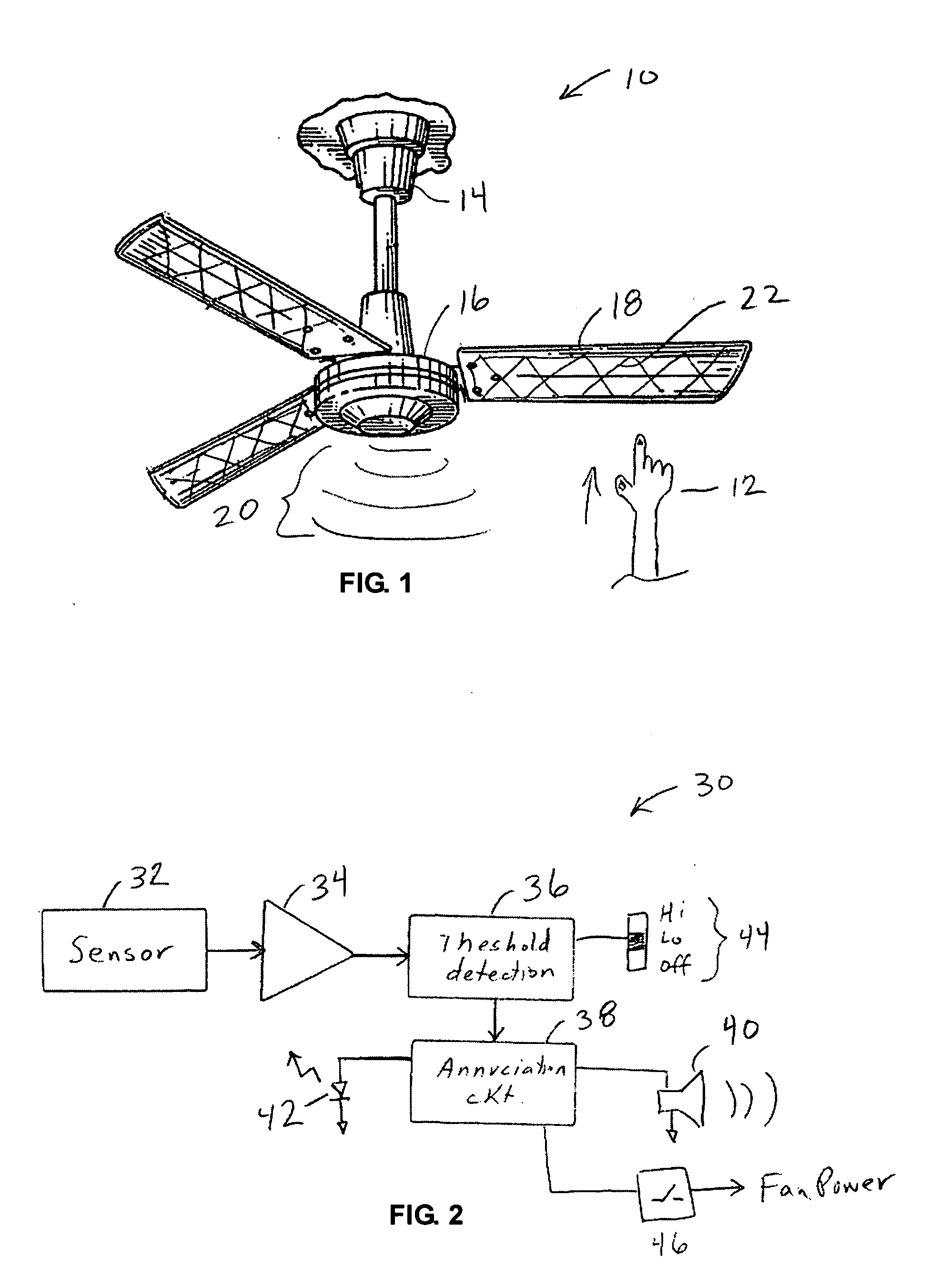 Ceiling fan proximity safety apparatus