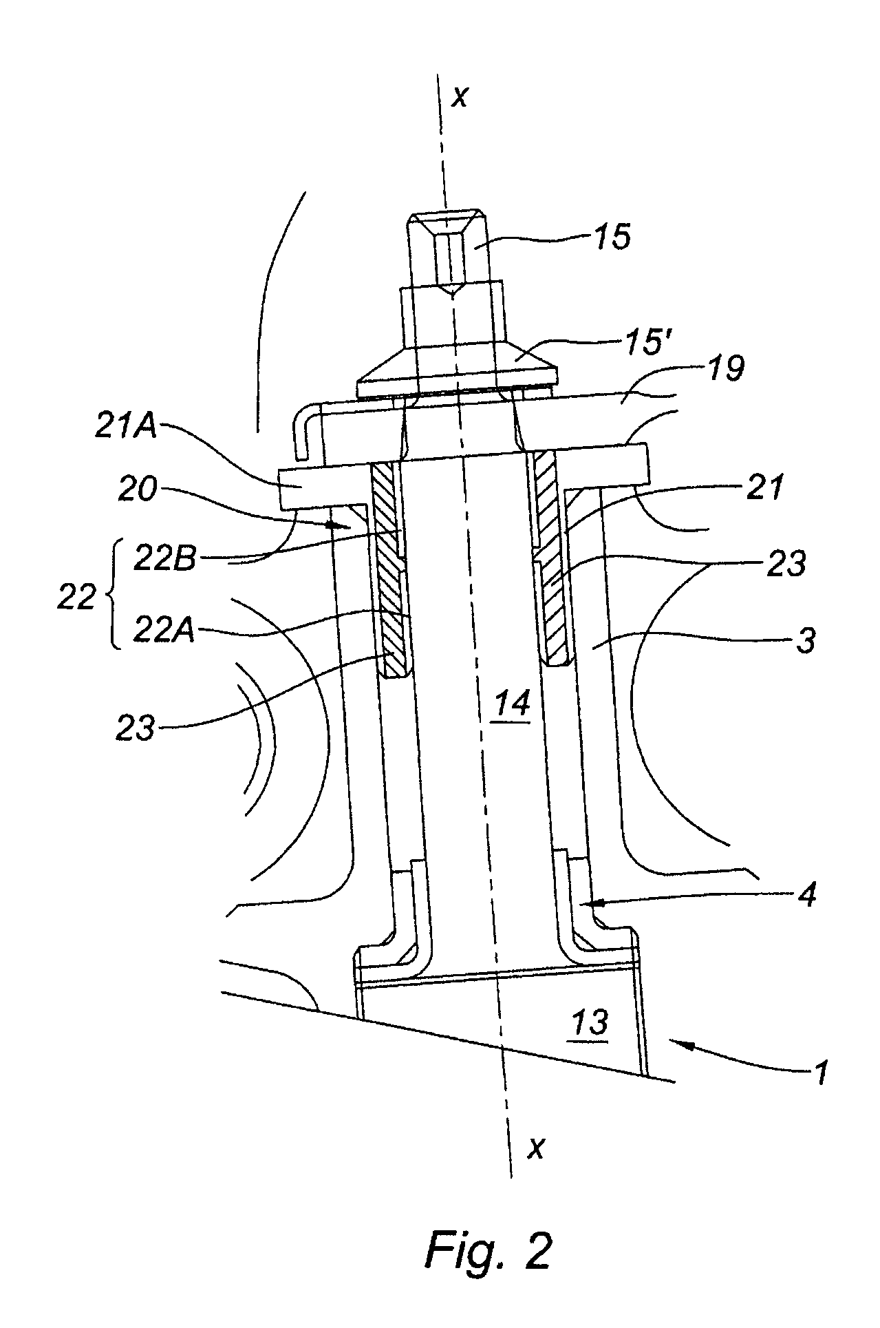 Bearing for variable pitch stator vane