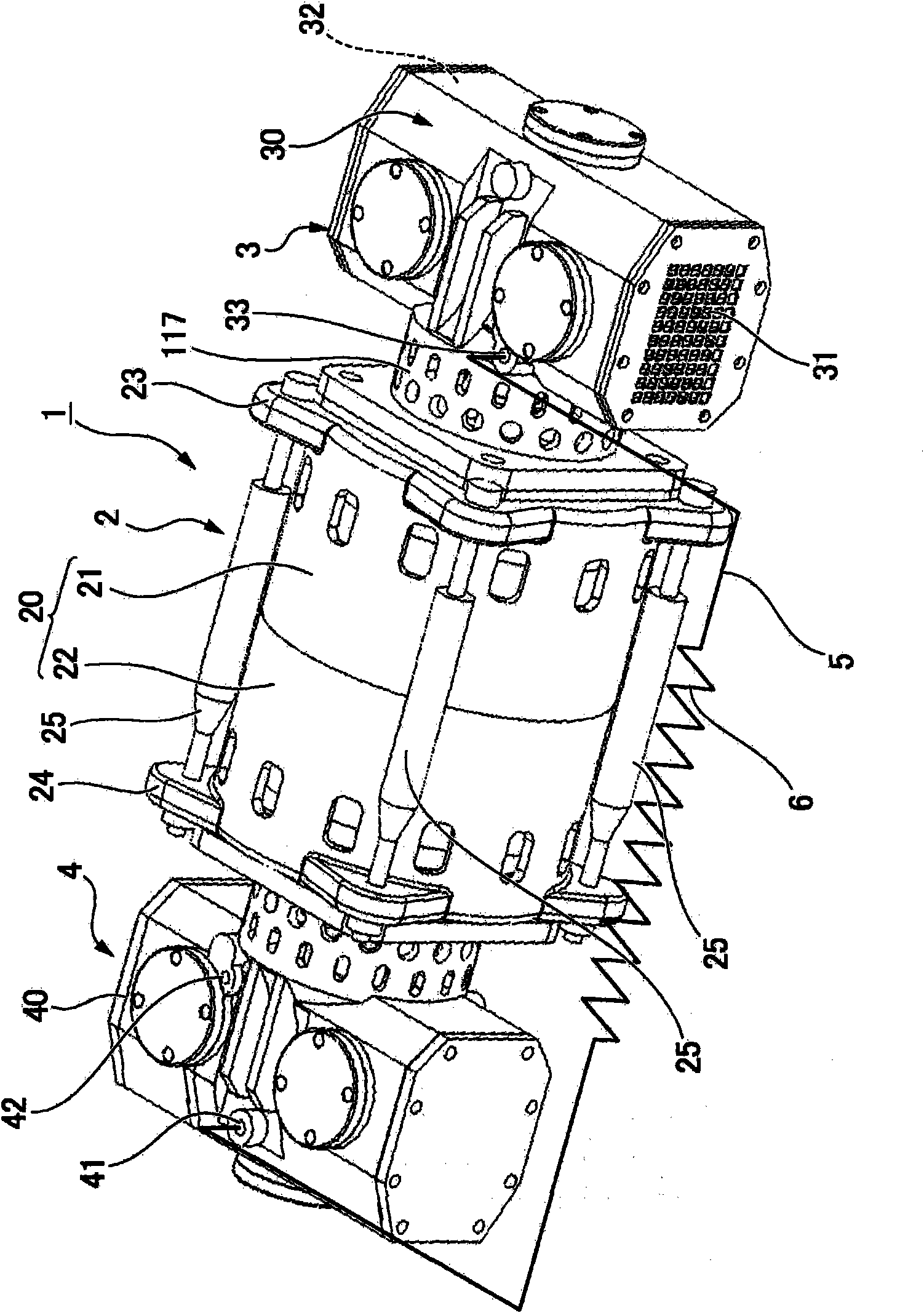 Volume type gas compressor