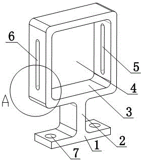 Frame type supporting frame unit