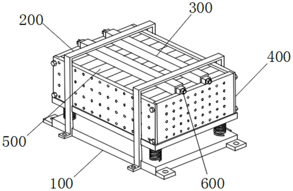 New energy automobile battery damping device
