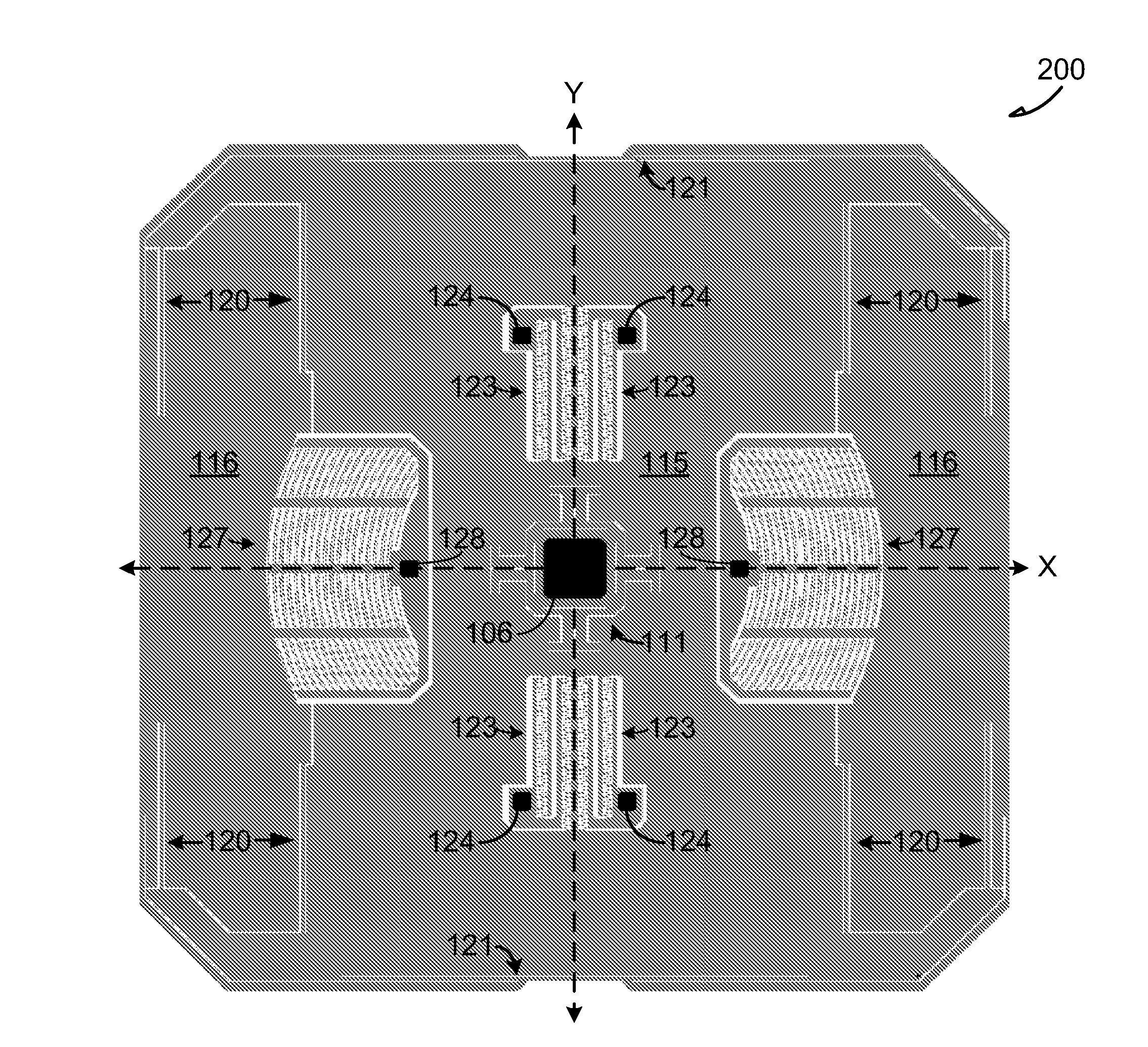 Micromachined monolithic 3-axis gyroscope with single drive