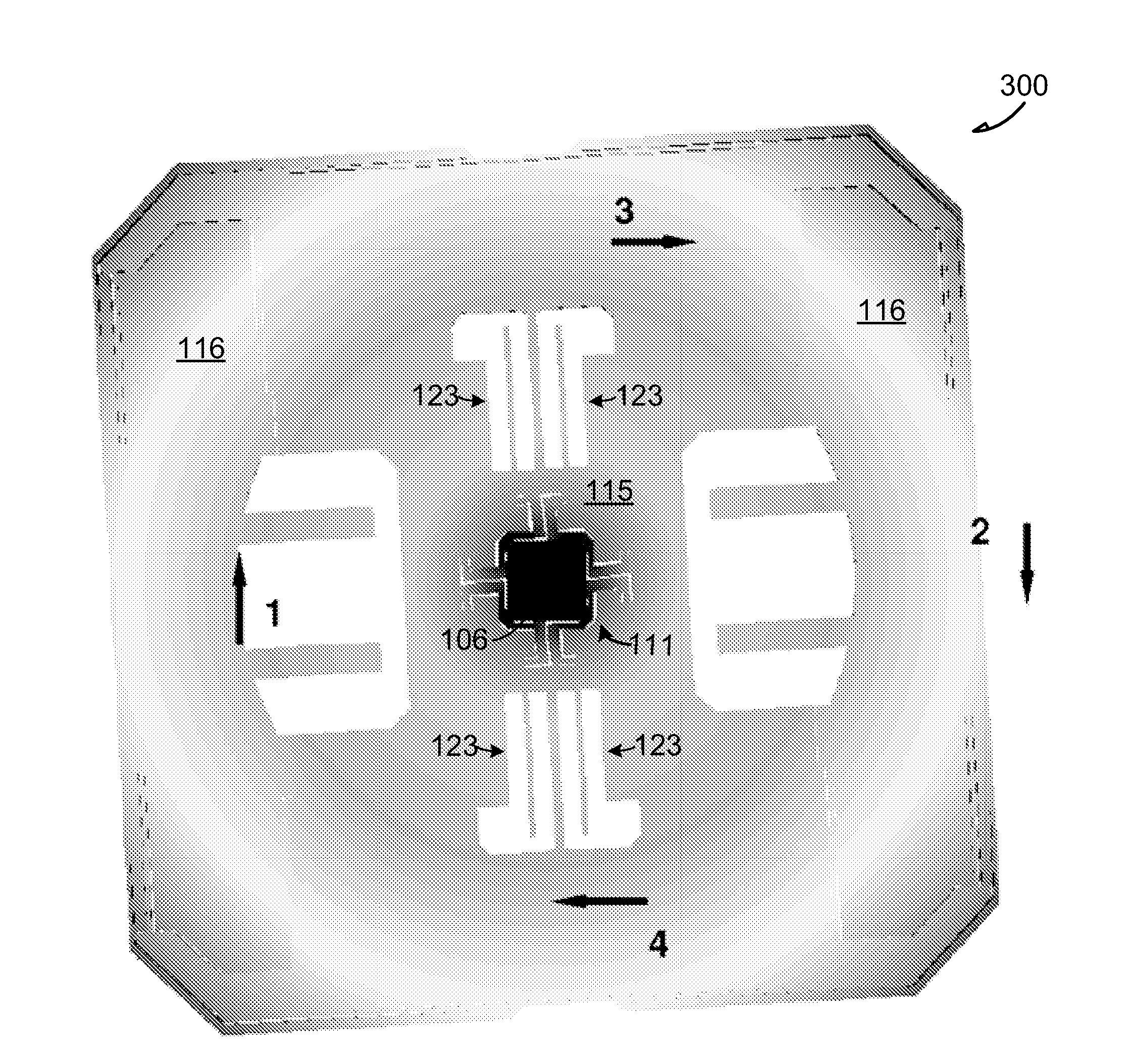 Micromachined monolithic 3-axis gyroscope with single drive