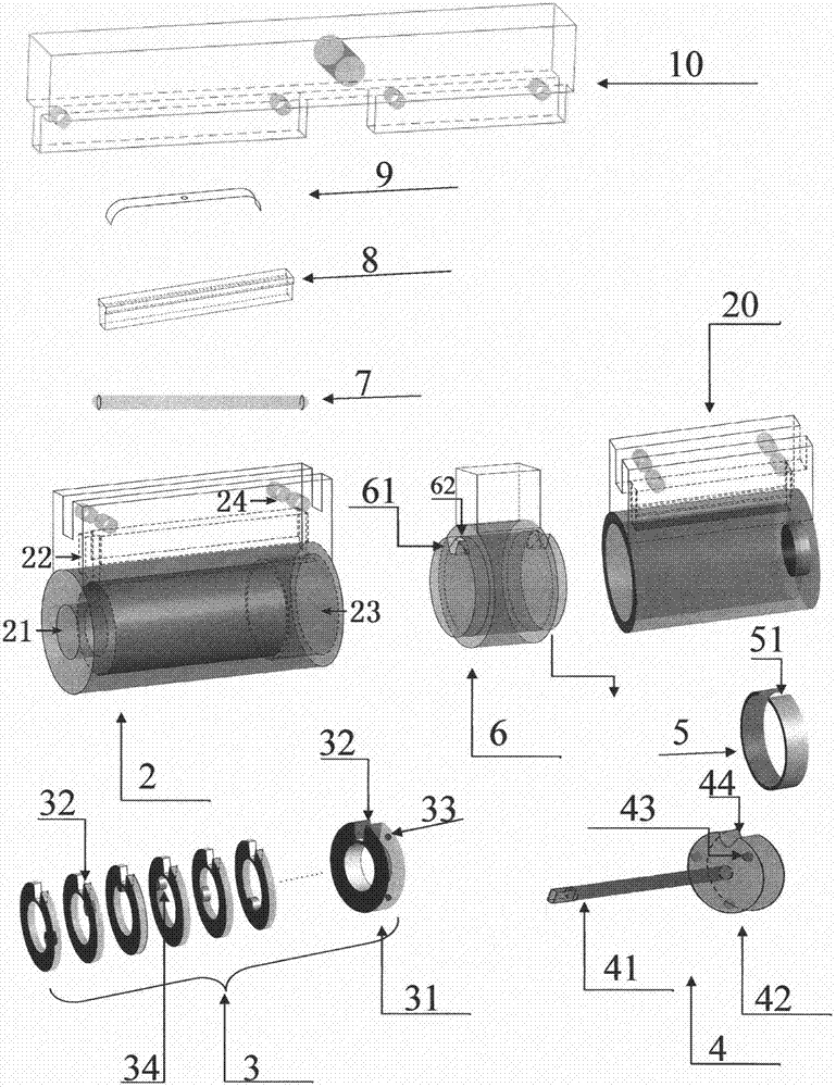 Wheel transmission mechanical lock cylinder and dragon holding cylinder type key