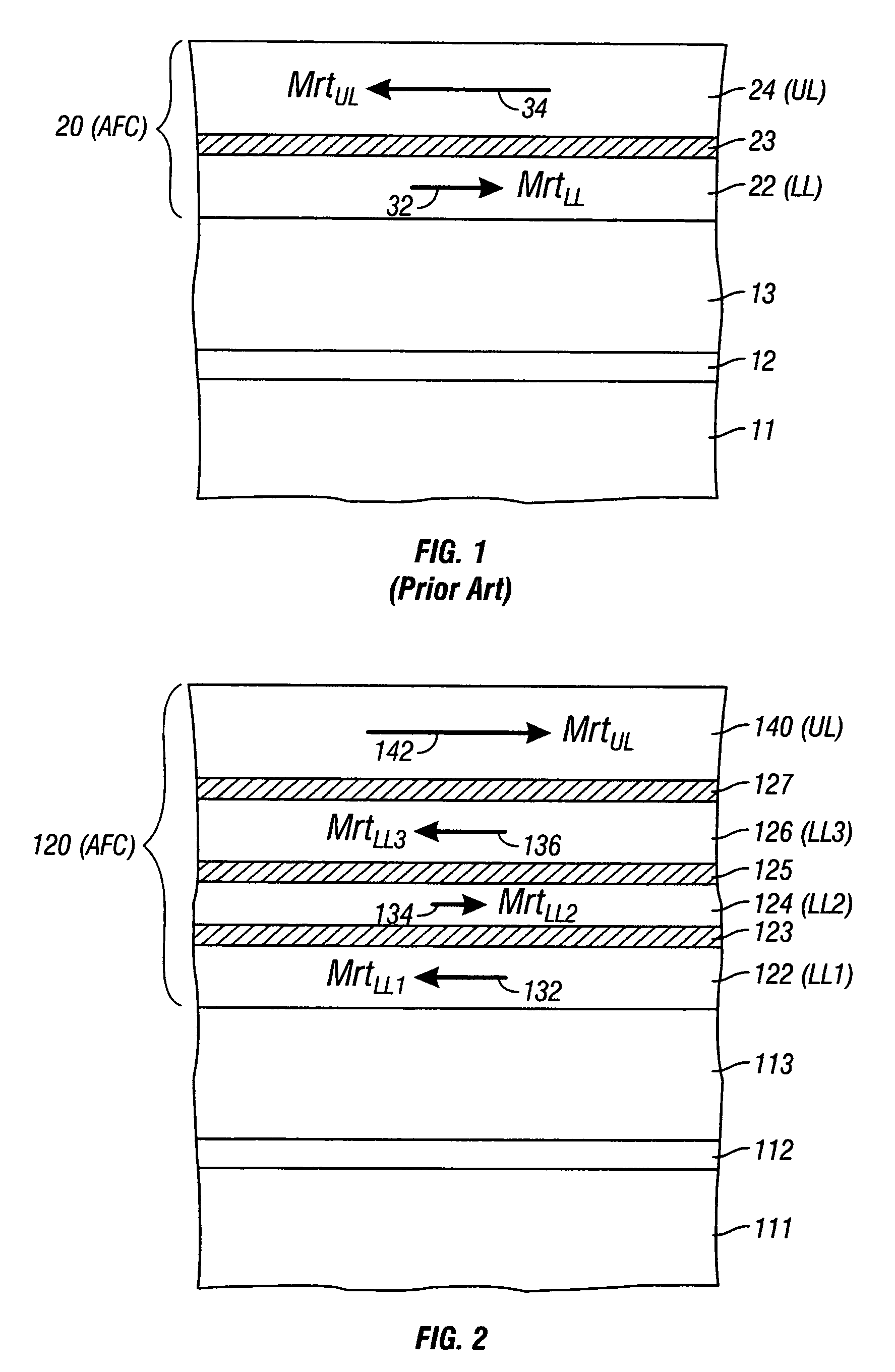 Magnetic recording disk with antiferromagnetically-coupled magnetic layer having multiple lower layers