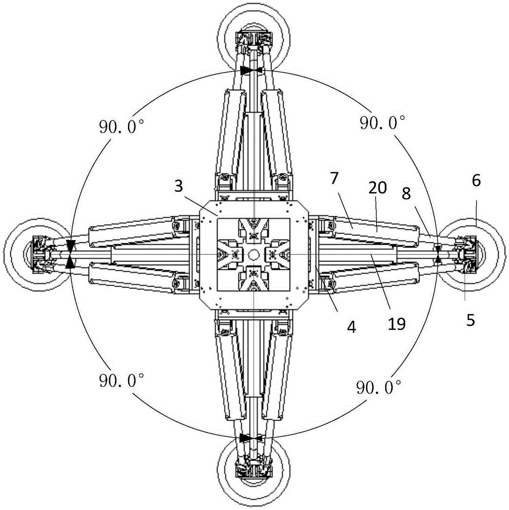 Quadruped Omnidirectional Mobile Robotic Arm