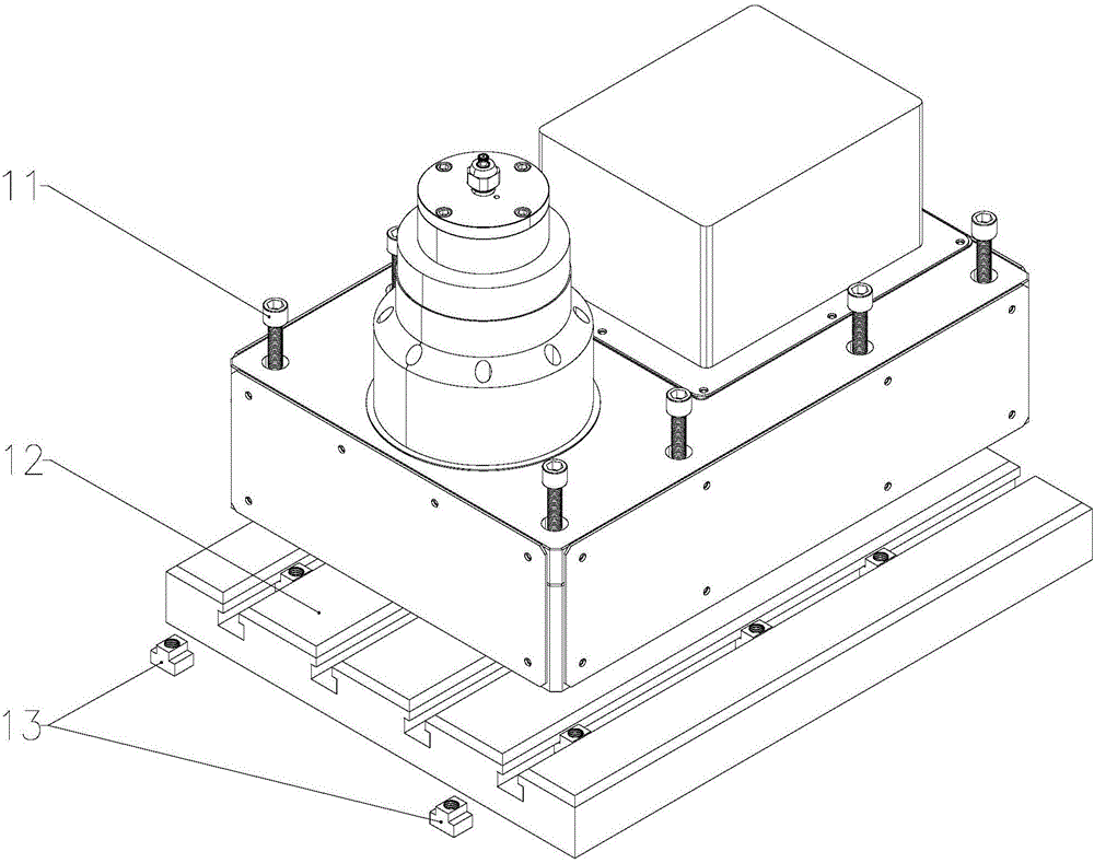 Rotary table mechanism mated with three-axis vertical type engraving and milling high-speed machine