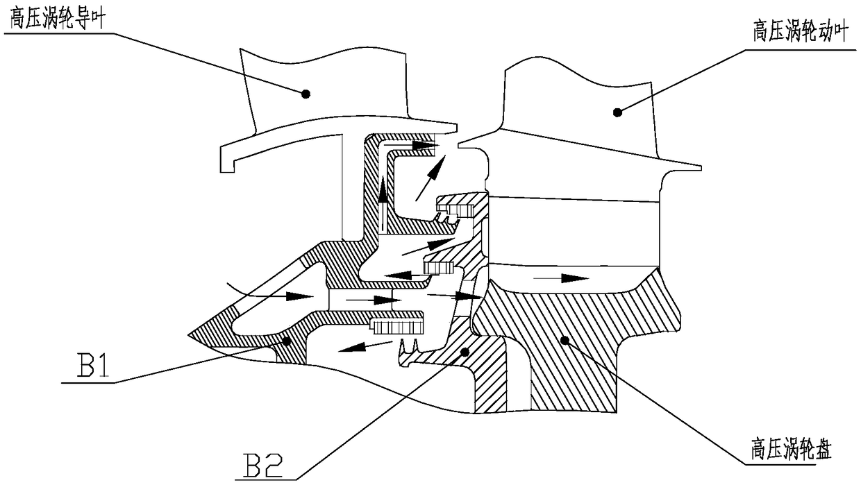 Turbine disk cavity sealing structure with bypass gas entraining