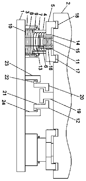 Shock-proof automatic equipment frame