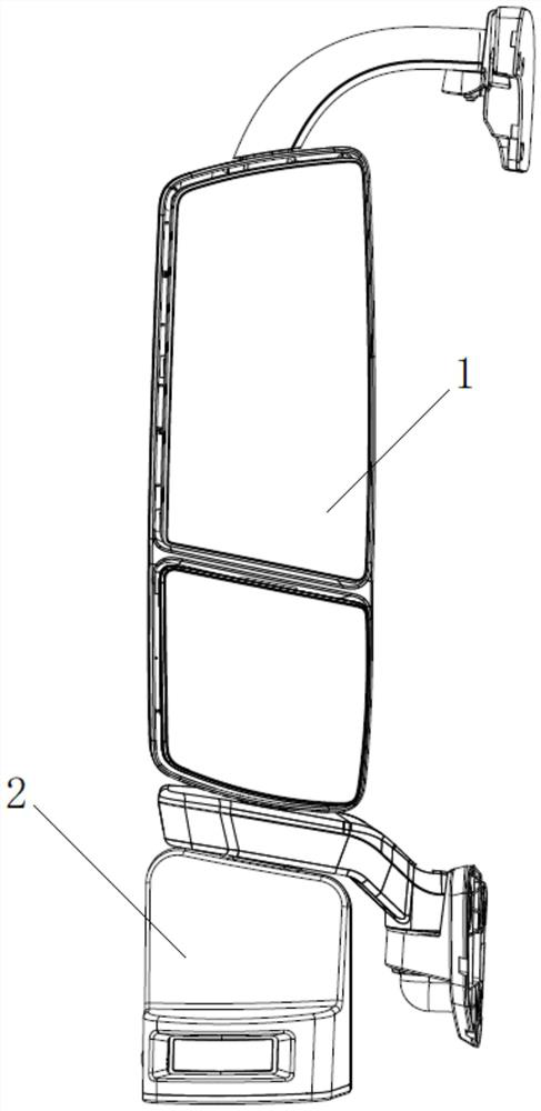 A Commercial Vehicle Rearview Mirror Structure Combined with Automotive Assisted Driving System