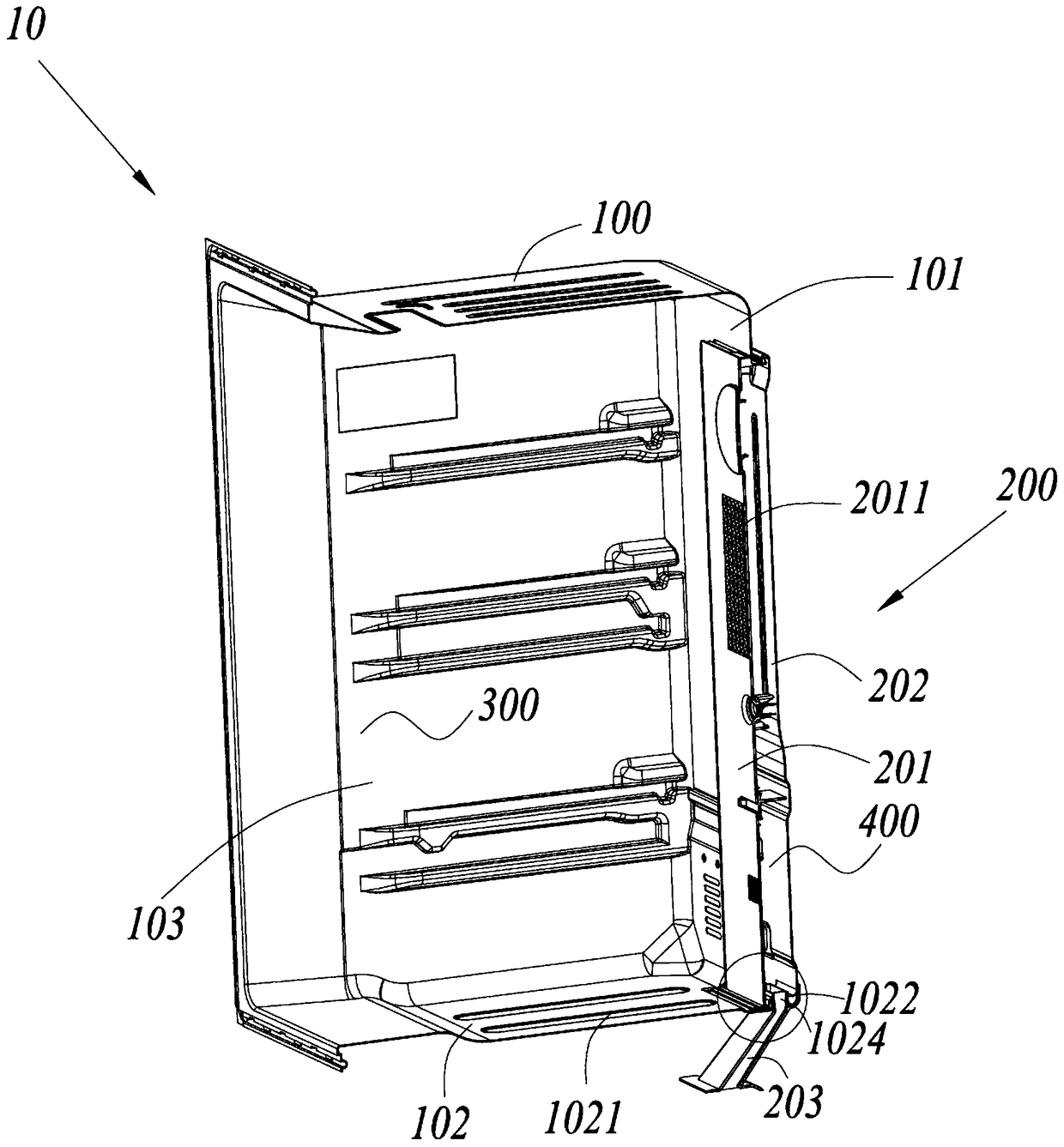 Refrigeration compartment and refrigerator with same