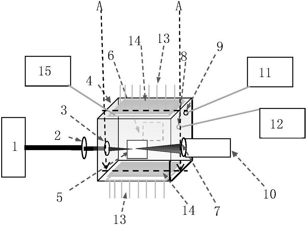 Miniature laser-induced water condensation simulating device