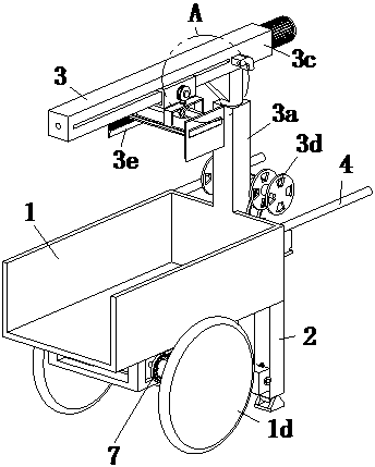 Structure of electric brick conveying vehicle