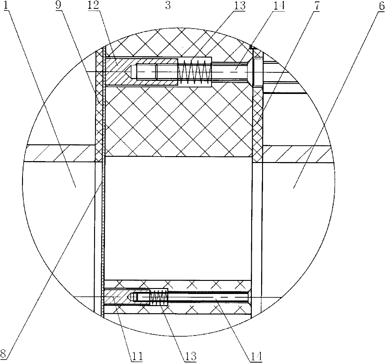 Film-breaking device of electric film-breaking shock tube