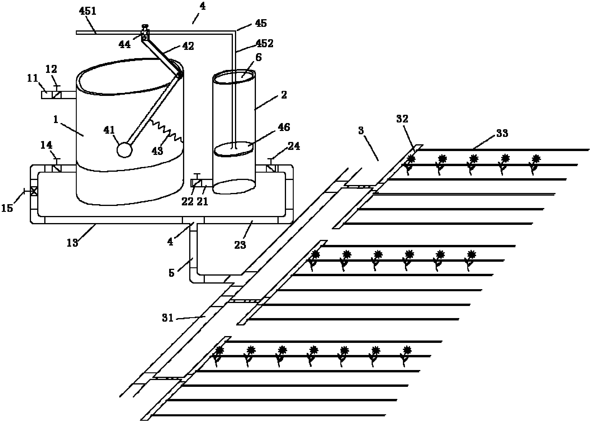 Trickle irrigation oxygenation method and trickle irrigation oxygenation device