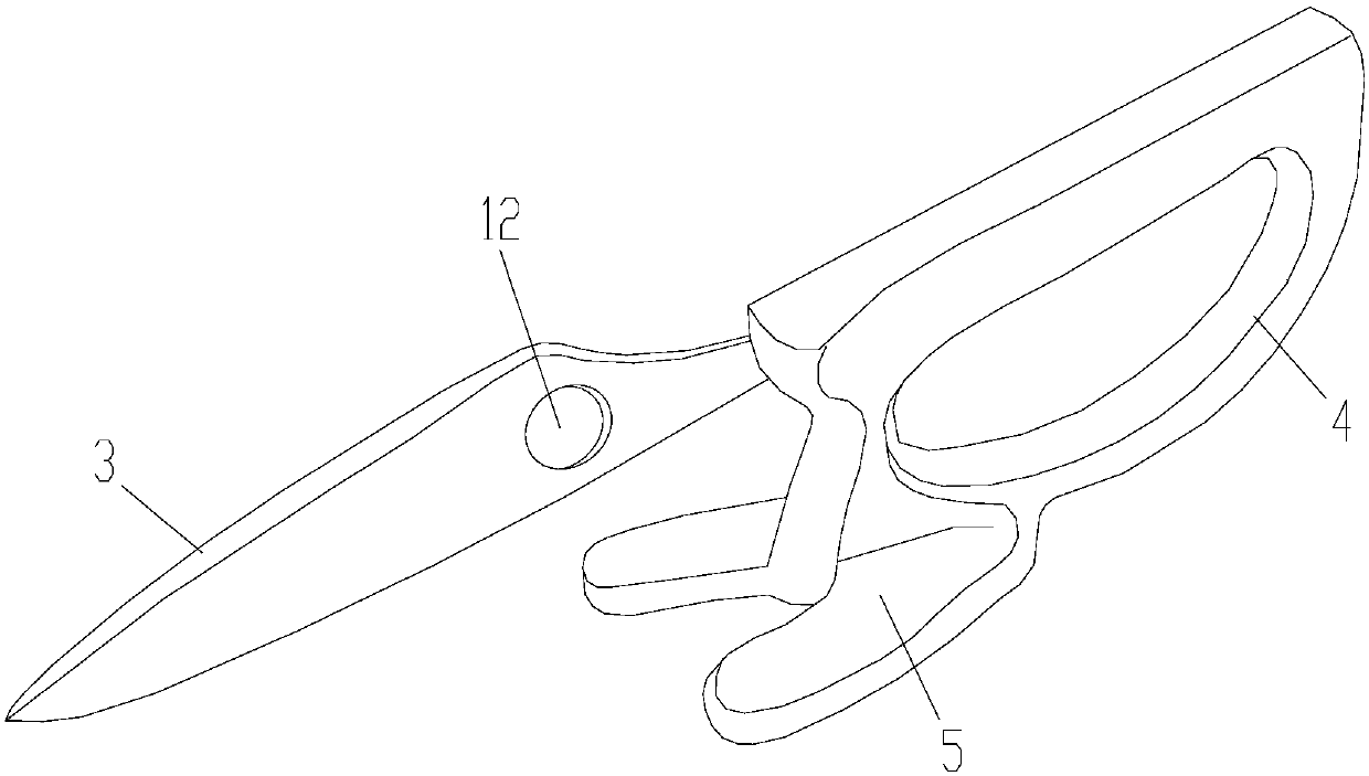 Split shear convenient to place