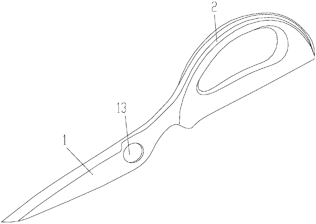 Split shear convenient to place