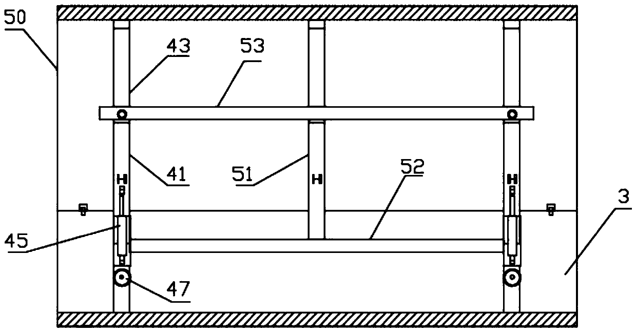 Trestle type top opening full cross-section synchronous construction equipment and construction method thereof